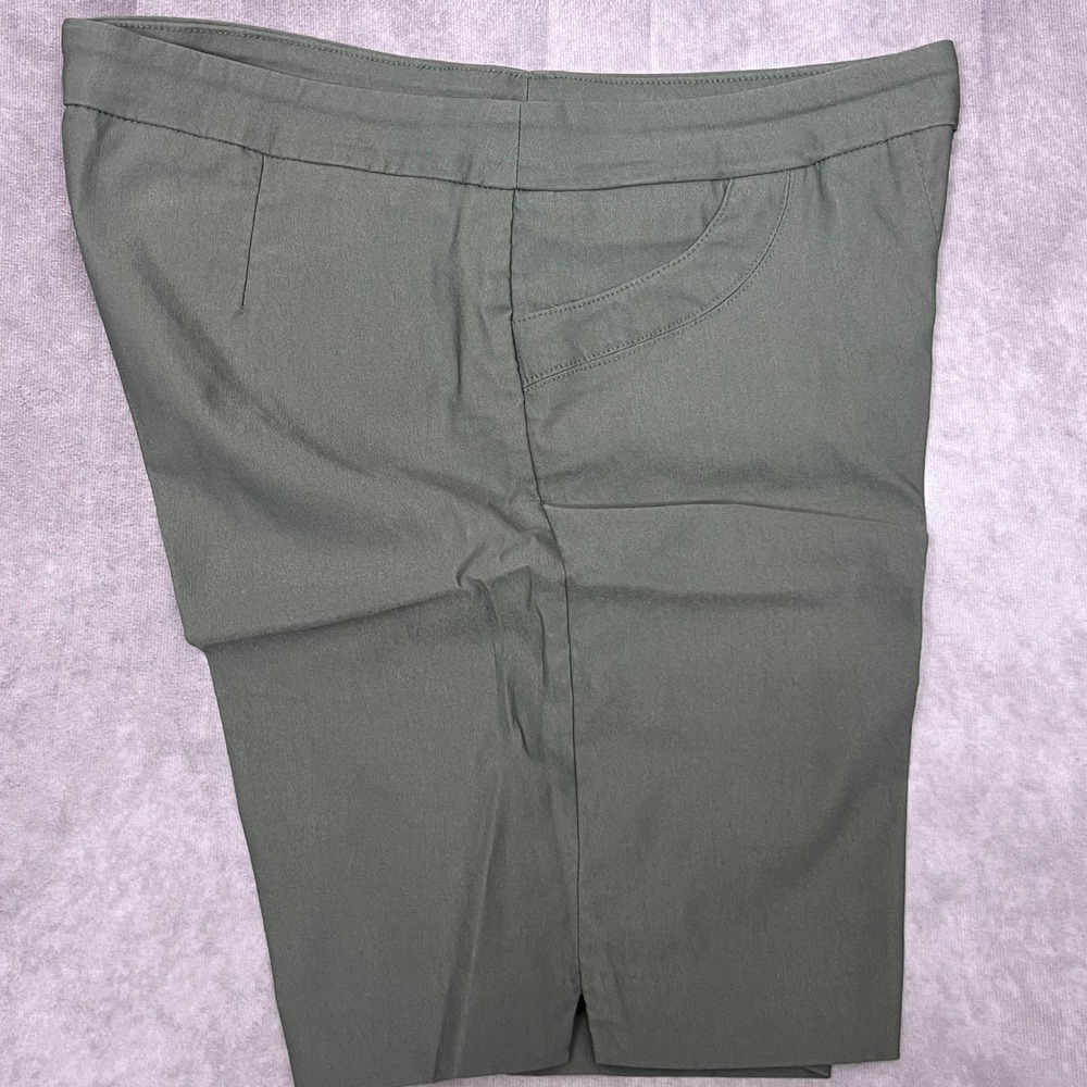 Coconut Row Shorts Men 10 Olive Green Excellent Pull On Stretch 3857AY-2485
